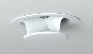 Ceiling Diffuser - Round - White 3"