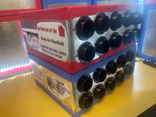10-Port Manifold Kit w/ Mud Boots (HVAC Pro Kit)